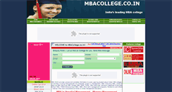 Desktop Screenshot of mbacollege.co.in